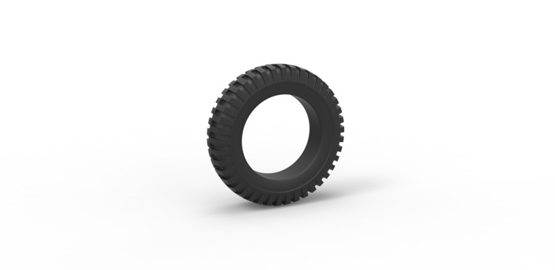 Diecast military tire 3 Scale 1 to 10