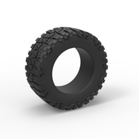 Small Diecast Mud grappler Nitto tire Scale 1 to 10 3D Printing 471839