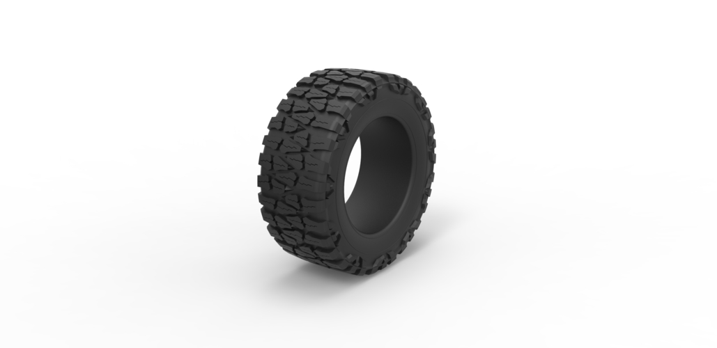 Diecast Mud grappler Nitto tire Scale 1 to 10 3D Print 471840