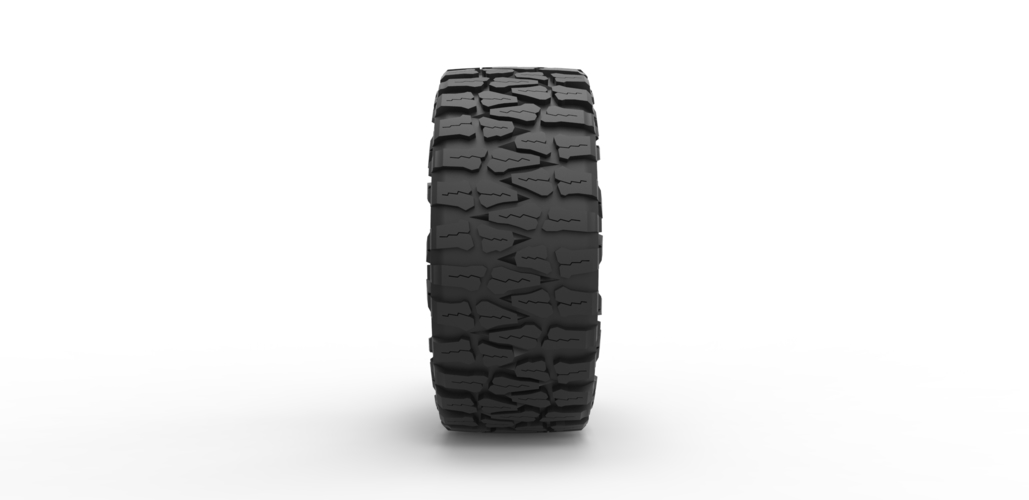 Diecast Mud grappler Nitto tire Scale 1 to 10 3D Print 471842