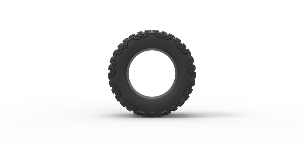 Diecast Mud grappler Nitto tire Scale 1 to 10 3D Print 471843