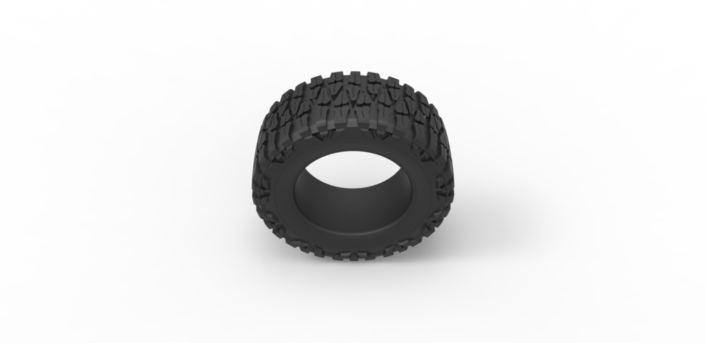 Diecast Mud grappler Nitto tire Scale 1 to 10 3D Print 471844