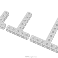 Small STEMFIE - Beams - T-shaped - Symmetric 3D Printing 471936