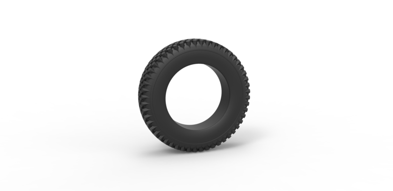 Diecast military tire 4 Scale 1 to 10