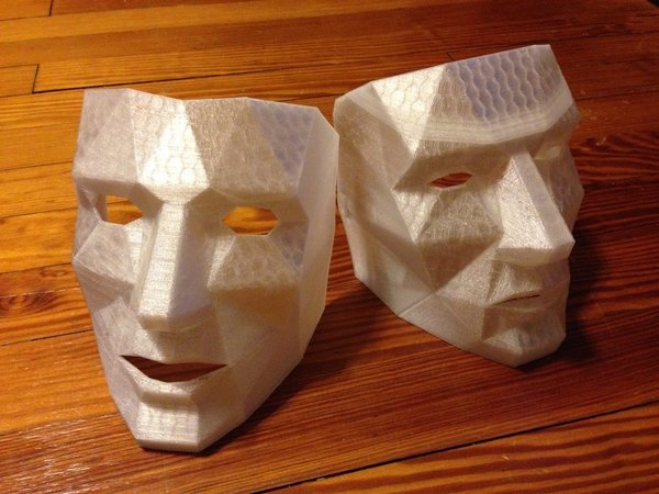 Low Polygon Mask with breathing holes 
