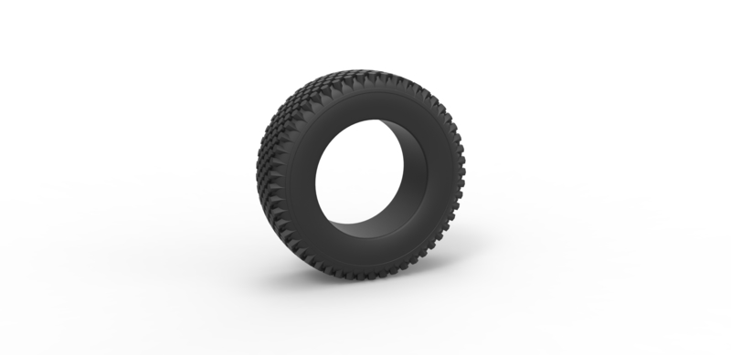 Diecast offroad tire 26 Scale 1 to 10