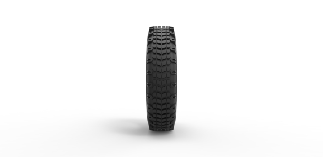 Diecast offroad tire 27 Scale 1 to 10 3D Print 472038