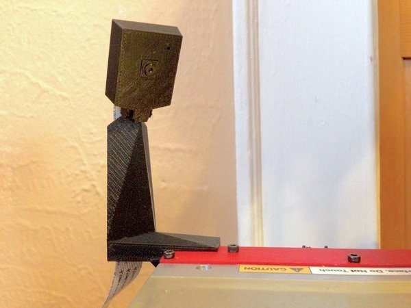 raspberry pi camera stand for Printrbot Simple  w/ cable tunnel