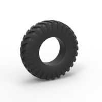 Diecast military truck tire 4 Scale 1 to 10 - Thumbnail 1
