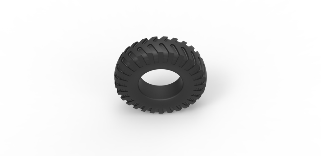 3d Printed Diecast Military Truck Tire 4 Scale 1 To 10 By 