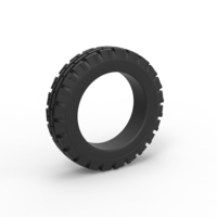 Diecast tractor front tire Scale 1 to 10 - Thumbnail 1