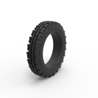 Diecast tractor front tire Scale 1 to 10 - Thumbnail 2