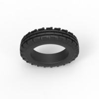 Diecast tractor front tire Scale 1 to 10 - Thumbnail 6