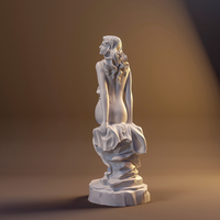 ASIAN GIRL ON THE ROCK (SCULPTURE) - Thumbnail 3