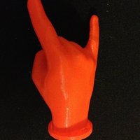 Small ring holder horn sign 3D Printing 47223