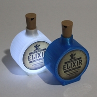 Small 3D Elixir Snake Oil Bottle 3D Printing 472288