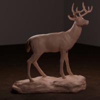 Small Whitetail Deer 3D Printing 472297