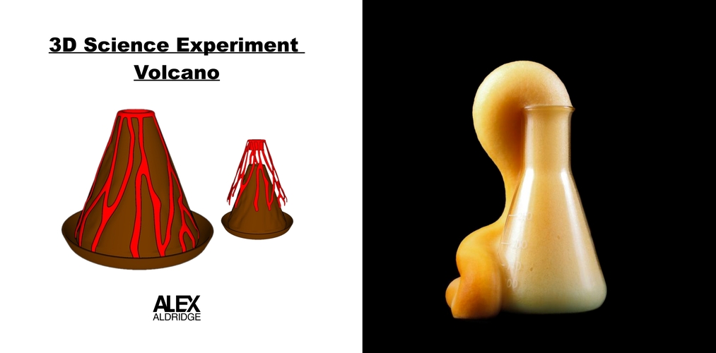 3D Science Experiment Volcano