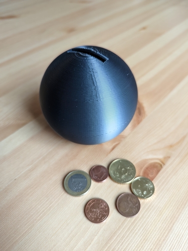 Sphere Coin Bank 3D Print 472512