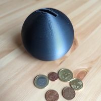 Small Sphere Coin Bank 3D Printing 472512