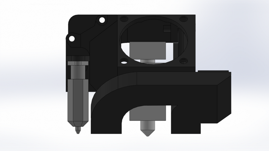 3D Printed Hot End For Microswiss part#M2601 by 3DsInnovations | Pinshape