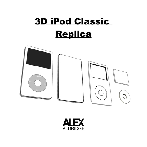 3D Retro iPod Classic Replica