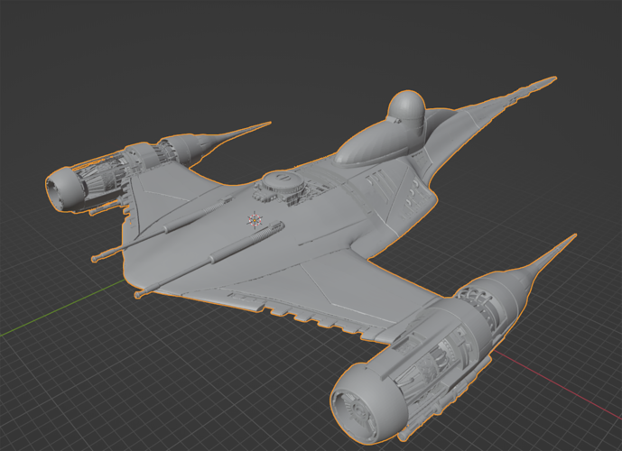 Madalorian N1. Custom Naboo Starfighter 3D Print 472769