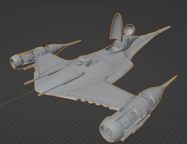Madalorian N1. Custom Naboo Starfighter 3D Print 472772