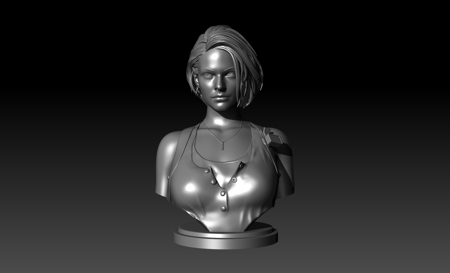 Jill Valentine Statue - Resident Evil 3 3D model 3D printable