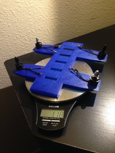 Blue Dog V3 : Unibody Quadcopter 3D Print 47281