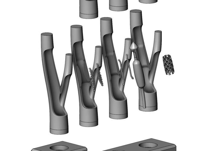 3d printable Carotid artery stenting procedure diorama  3D Print 472815
