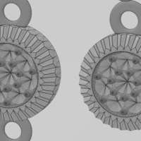 Diamond watch bezel pendant and charm 3D print model - Thumbnail 15