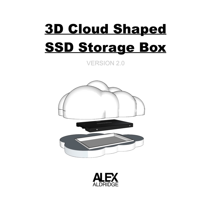 Cloud Shaped 3D Printed SSD Cold Storage Box