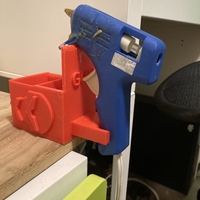 Small Hot Glue Gun Holder 3D Printing 472870
