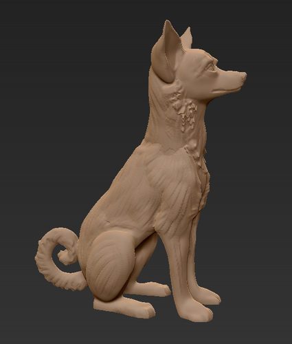 Basenji dog sitting 3D Print 472971