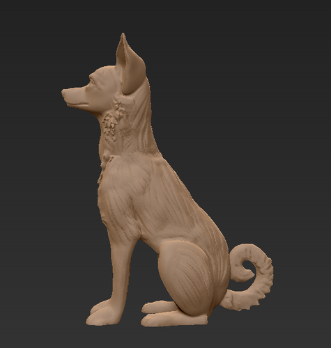 Basenji dog sitting 3D Print 472972