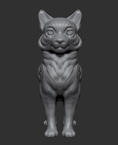 Long-haired cat 3D Print 472981