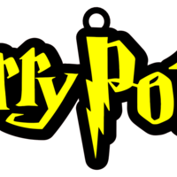 Small Keychain Logo Harry Potter 3D Printing 472983