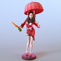 Small bunny-girl Lia 3D Printing 473136