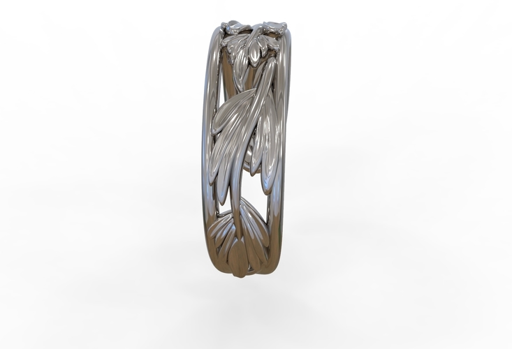 leaf ring 3D Print 473265