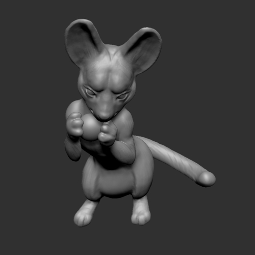 Fantasy mouse holding sphere 3D Print 473411