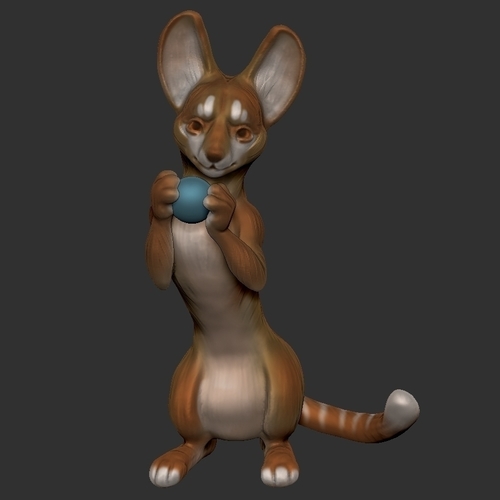 Fantasy mouse holding sphere 3D Print 473412