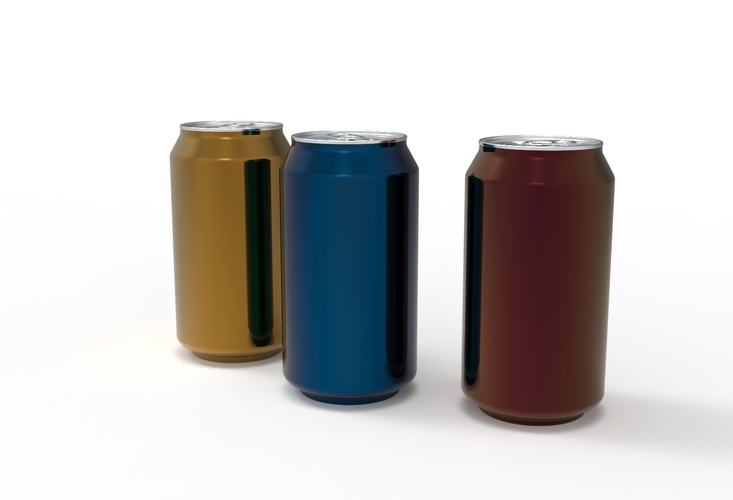 drink can- beverage can 3D Print 473563