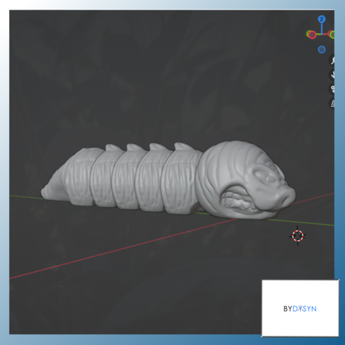 ANGRY CHONKY GARDEN WORM 3D Print 473607