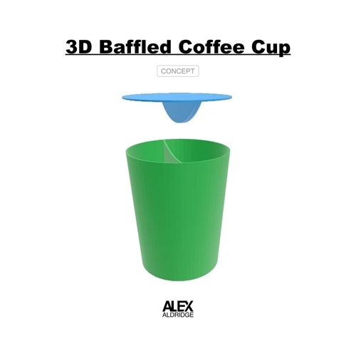 3D Baffled Paper Coffee Cup Concept 3D Print 473817