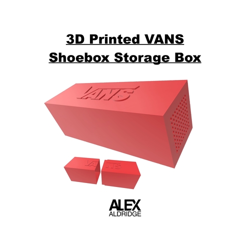 3D VANS Skateboard Shoebox Storage Box