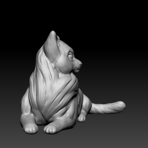 Birman cat lies 3D Print 473875