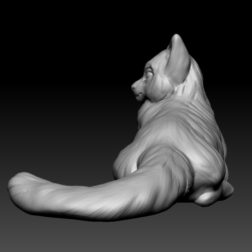 Birman cat lies 3D Print 473877