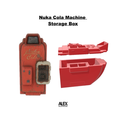 3D Fallout 4 Nuka Cola Machine Storage Box