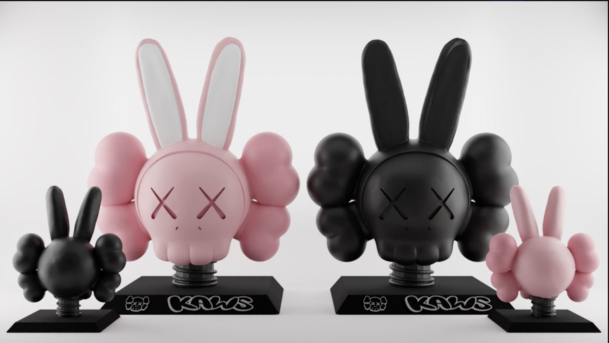 Kaws Accomplice Rabbit Figure+Trophy 3D Print 474149